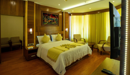 Cozy and stylish hotel room in Tamil Nadu
